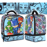 PJ Masks Comic Book 3-D Character Dual Compartment Insulated Lunch Bag Tote
