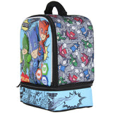 PJ Masks Comic Book 3-D Character Dual Compartment Insulated Lunch Bag Tote