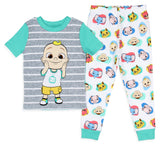 CoComelon Toddler Boys' JJ's Animal Friends Short Sleeve And Pant Pajama Set