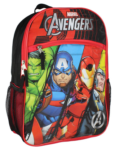 Marvel Avengers Backpack Iron Man Thor Hulk Captain America School Backpack