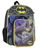 Batman Kids 16" Backpack 5 PC Classic Comic Design Combo Set