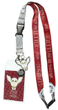 Harry Potter Hedwig ID Lanyard Badge Holder With 1.5" Hedwig Charm Pendant