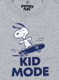 Peanuts Toddler Boys' Snoopy Kid Mode Skateboarding Graphic T-Shirt