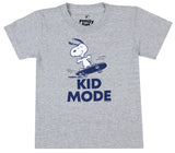 Peanuts Toddler Boys' Snoopy Kid Mode Skateboarding Graphic T-Shirt
