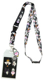 Disney Villains Line Up Collage Lanyard with ID Holder and Rubber Ursula Charm