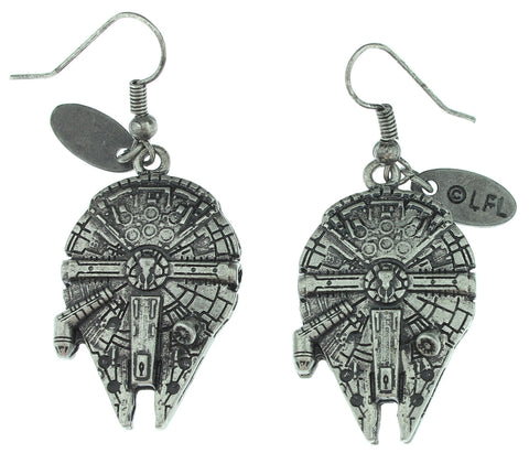 Star Wars Millennium Falcon 3D Dangle Earrings