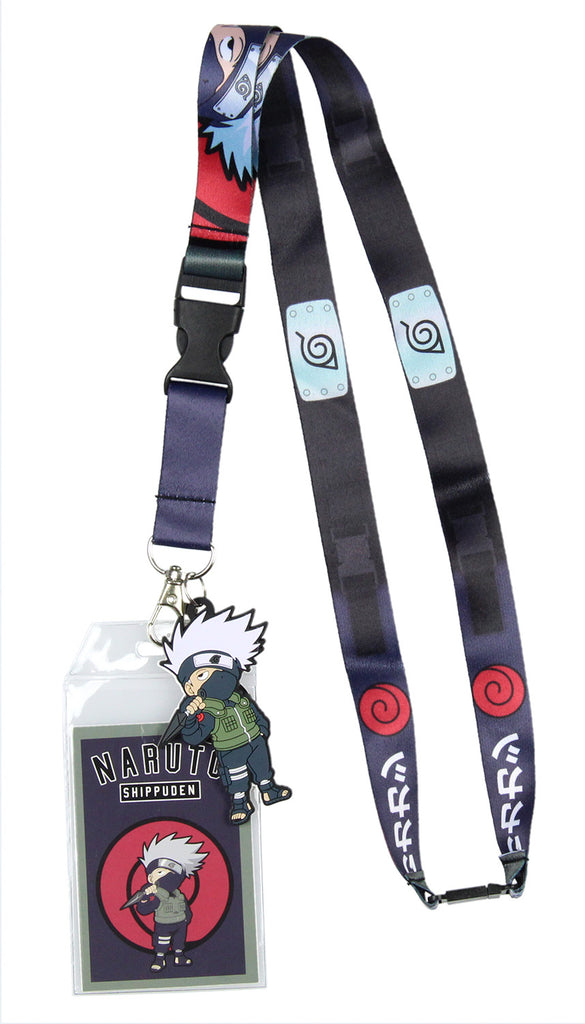 Naruto Shippuden Anime Kakashi ID Badge Holder Lanyard w/ Kakashi Rubb–  Seven Times Six