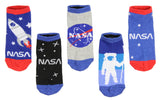 NASA Buzz Aldrin Youth Space 5 Pair Mix and Match Ankle Socks