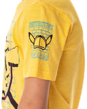 Pokemon Detective Pikachu Big Boys Short Sleeve T-Shirt Yellow