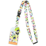 Nickelodeon 90s Rugrats Reptar ID Lanyard Badge Holder With Collectible Sticker
