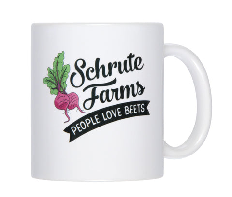 The Office Schrute Farms People Love Beets Ceramic Coffee Mug 11 Oz Beverage Cup