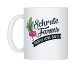 The Office Schrute Farms People Love Beets Ceramic Coffee Mug 11 Oz Beverage Cup