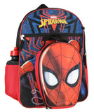 Marvel Spider-Man Backpack Kids 16" 5PC Water Bottle School Combo Set