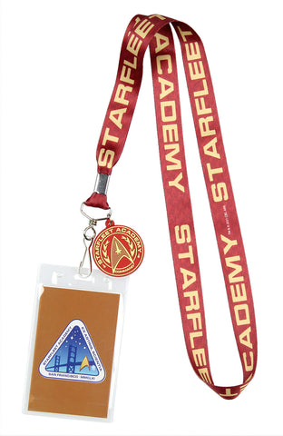 Star Trek Starfleet Academy Command ID Badge Holder Key Lanyard